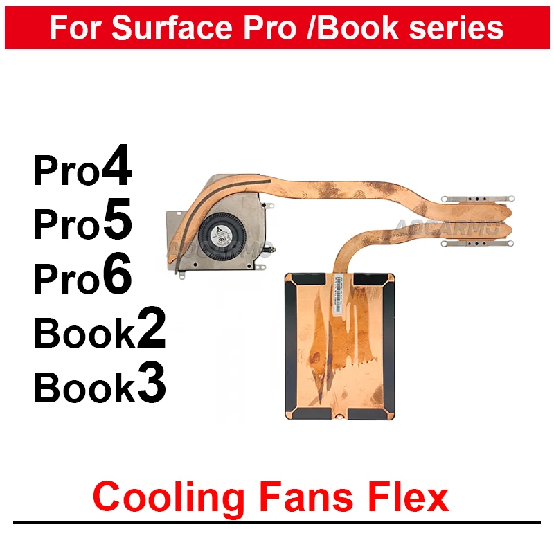 

Для Microsoft Surface Pro 4 5 Pro4 Book2 Book 3 15 дюймов 1899 1793 Вентилятор охлаждения Вентиляторы процессора Гибкий кабель Запасные части для ремонта