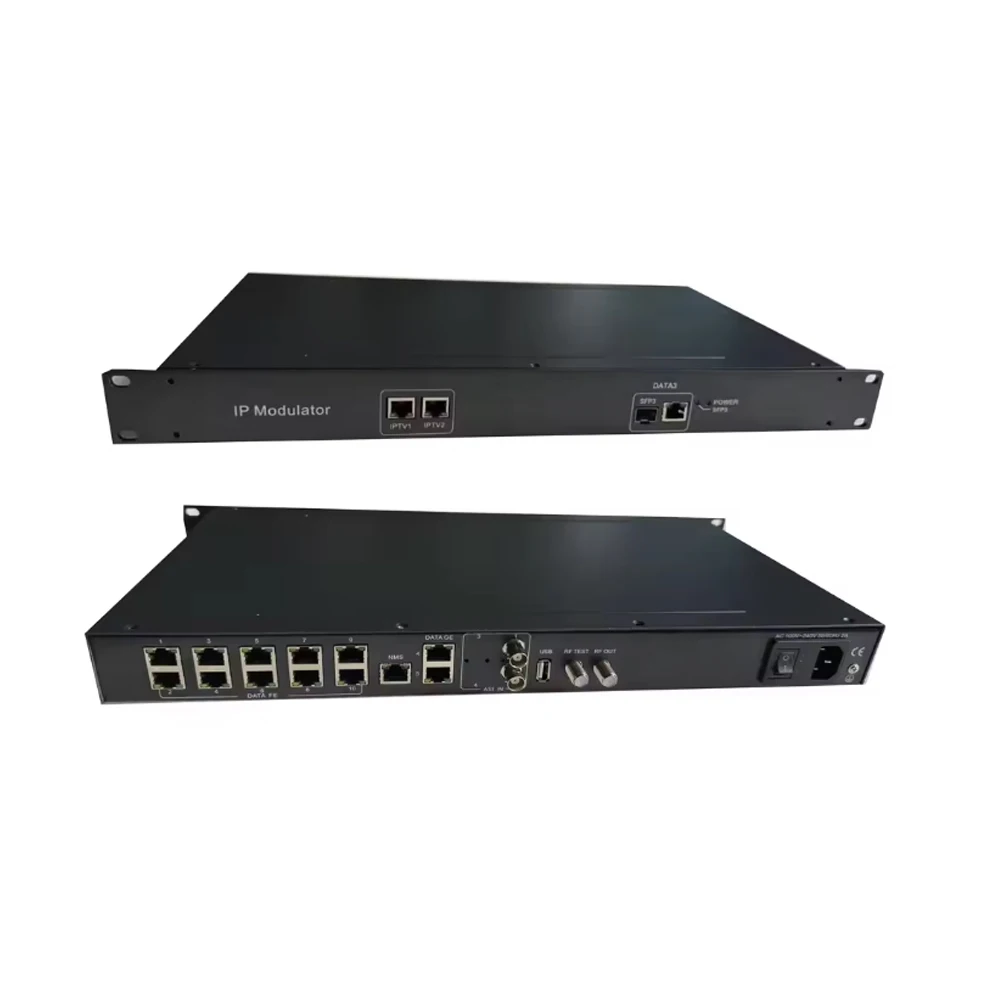 16-48 CH Professional Modulator, HTTP Support DVB-C/DVB-T/ISDB-T Standards, for Digital Cable TV Headend and IPTV Transmission