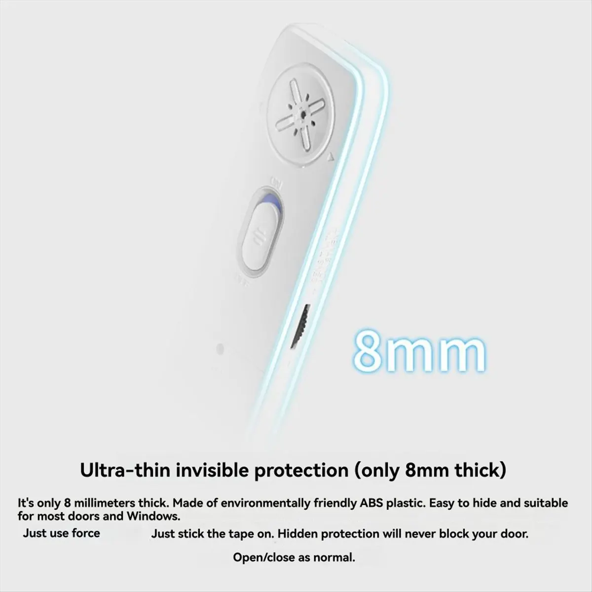 Punctual- Door Window Alarm Door Wireless Security System Household Multifunctional Magnetic Alarm 130 DB Decibel Burglar Alarm