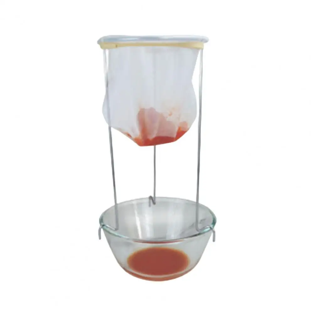 Stainless Steel Strainer Stand Stainless Steel Jelly Strainer Stand with Reusable Nylon Filter Bag for Nut for Juices for Broth