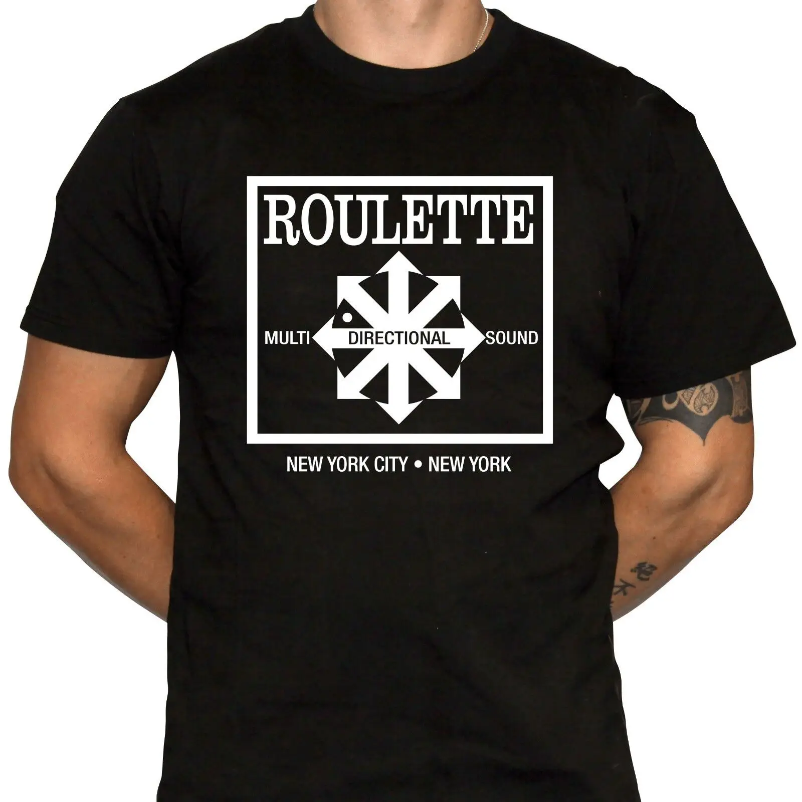 

Roulette Records T Shirt Defunct Record Label 100 Preshrunk Cotton