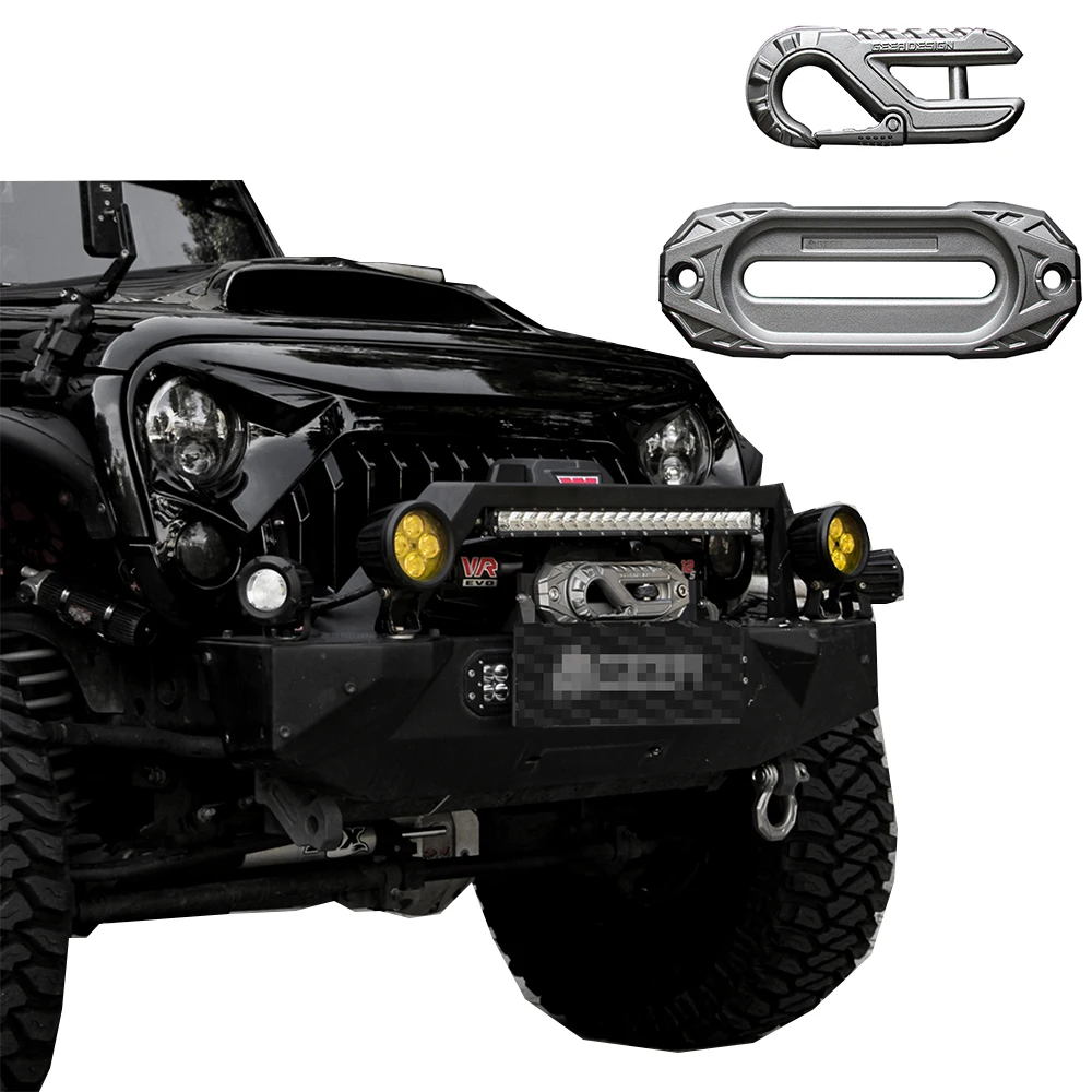 

Shanghai Sanfu JL1236 Rope Guide Trailer Hook For Off-road Vehicles 4x4 Tow Silver Stainless Steel Jeep W rangler JK JL