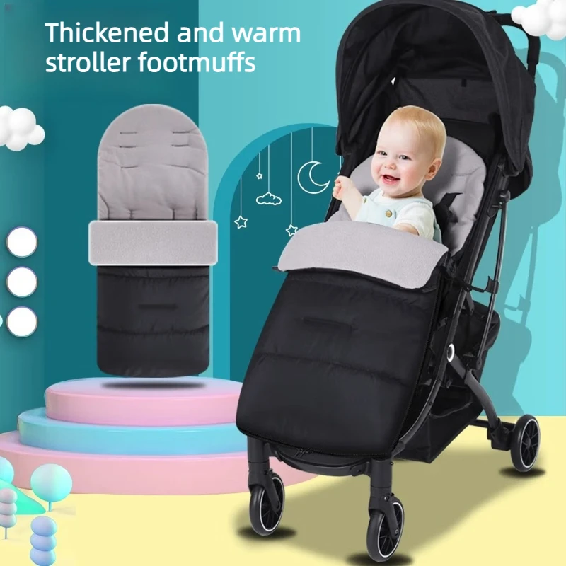 

Universal Baby Stroller, Car Seat CartFootmuff - Warm 0-36 Month Sleep Sack, Snowproof Winter Sleeping Bag for All Seasons