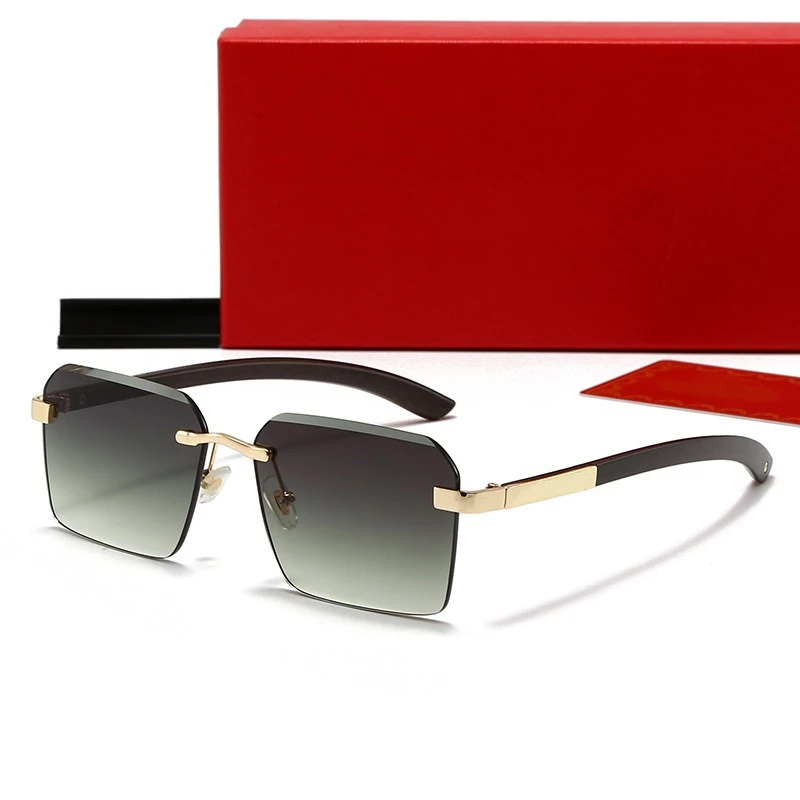 

Металлические безрамные солнцезащитные очки для мужчин и женщин, модные квадратные оправы, классические стильные очки с защитой от ультрафиолета, очки для путешествий на открытом воздухе