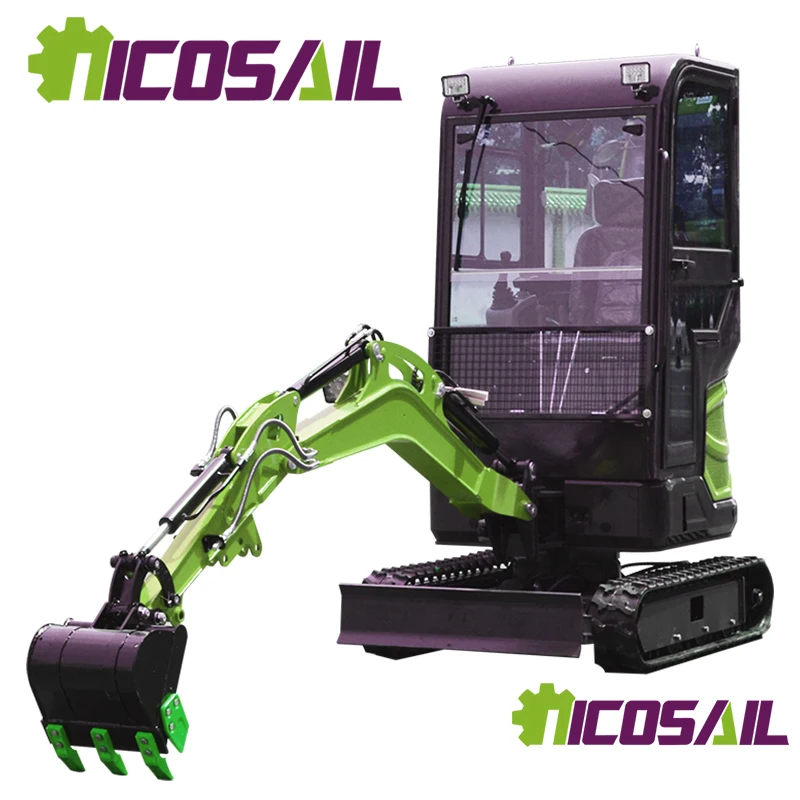 

Free transportation of small excavators with buckets new Euro5 with core engine components