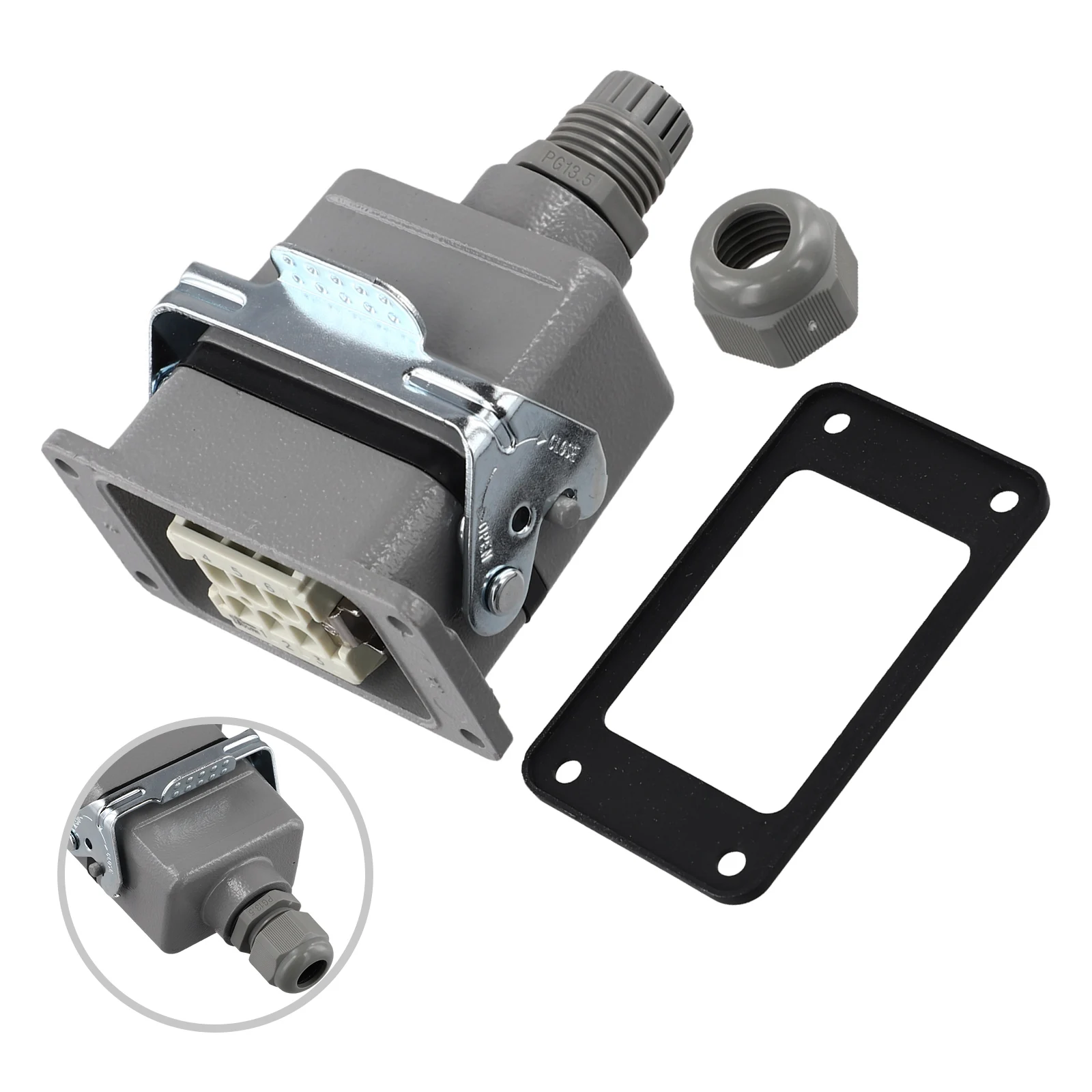 

Industrial Heavy Duty Rectangular Connector with 6 Pins 6 Core for Use in Machinery Automation and Electrical Control Components