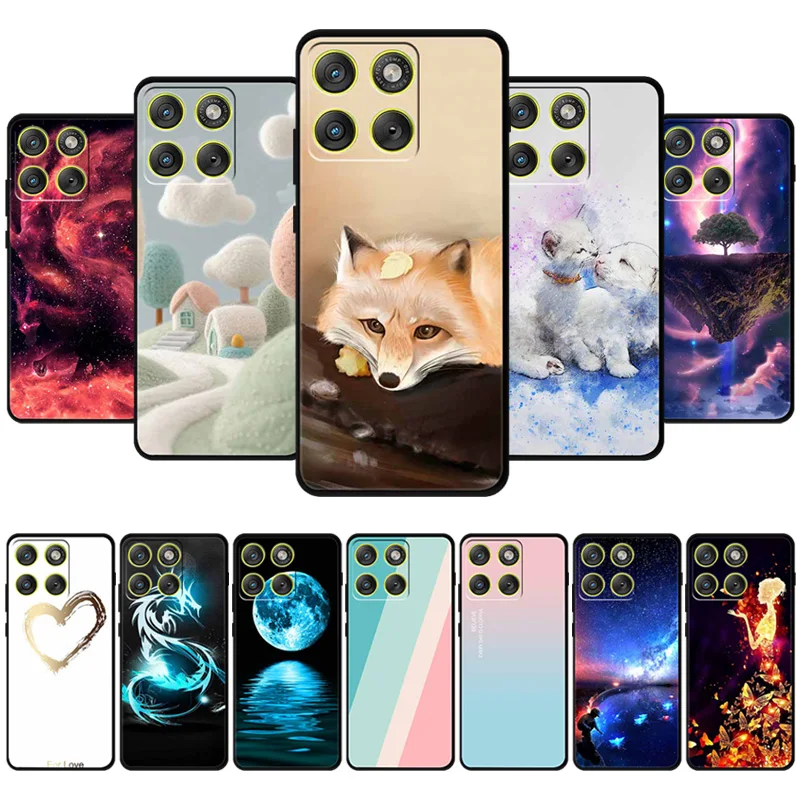 Funda con dibujos de animales para Motorola Edge 70 Pro, Funda de teléfono con dibujos animados, Etui Moto X70 Air 5G, Funda de silicona TPU suave, Funda Coques