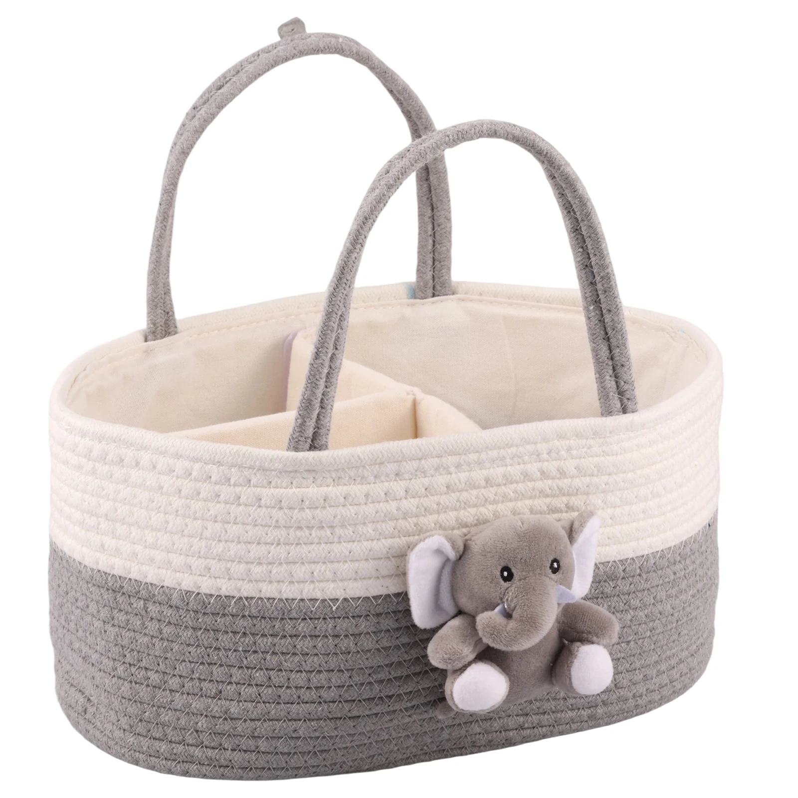 

Сумка-органайзер для детских подгузников, портативная дорожная сумка для мамы, хлопковая веревка, корзина для хранения детских подгузников, подгузники Caddy Caddies