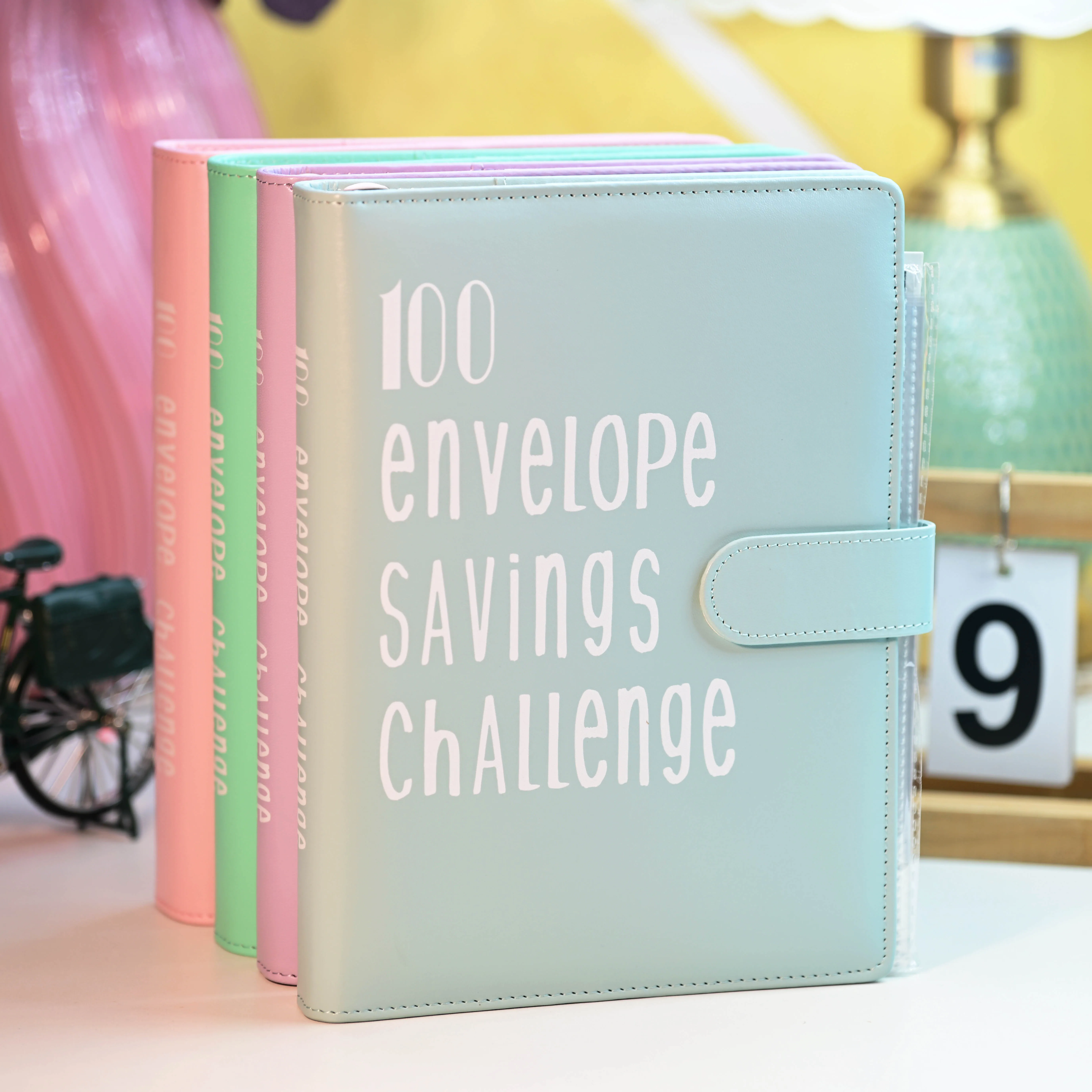Cash Challenge Cash Binder Notebook Journal Book Cover Planner Office School Daily Notes Study Index Pens Log Book Sheets Diary 2