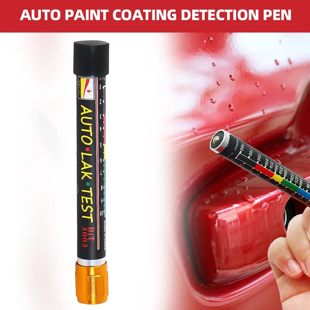 Car Paint Thickness Tester Pen with Magnetic Tip Scale Indicator Portable Car Paint Coating Tester Meter Coat Crash Check Test
