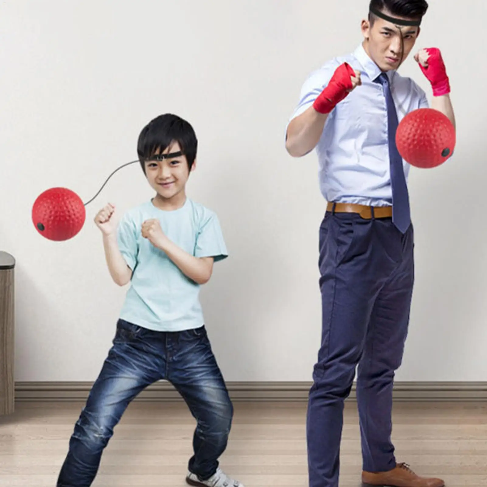 Reflex Ball Reaction Timing Accuracy Focus & Coordination Training Punching Ball With Adjustable Headband For Kids Teens Men