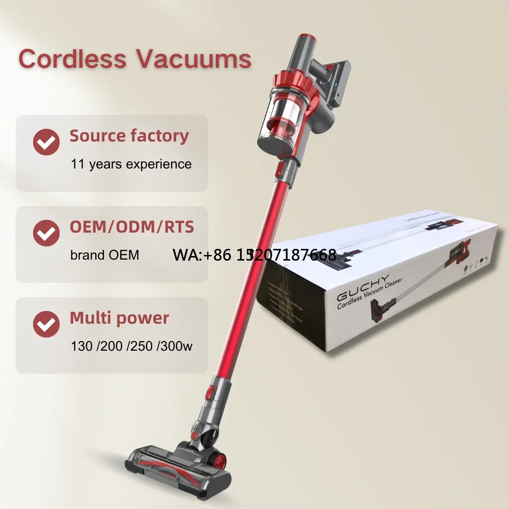 Vacume 130W Akku Staubsauger Tragbarer Akku-Staubsauger mit wiederaufladbarem Stab-Handstaubsauger Kabellos