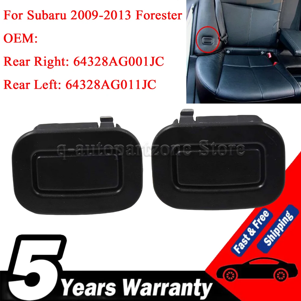 Car Rear Left Right Seat Recliner Button Black 64328AG011 64328AG001 For Subaru Forester 2009 2010 2011 2012 2013