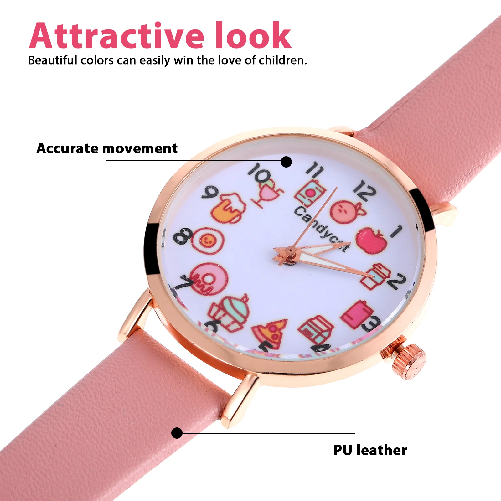 Fruit Dial Watch Kids Watches for Girls Ages 5-7 Toddler Childrens Gifts Presents Cartoon Quartz