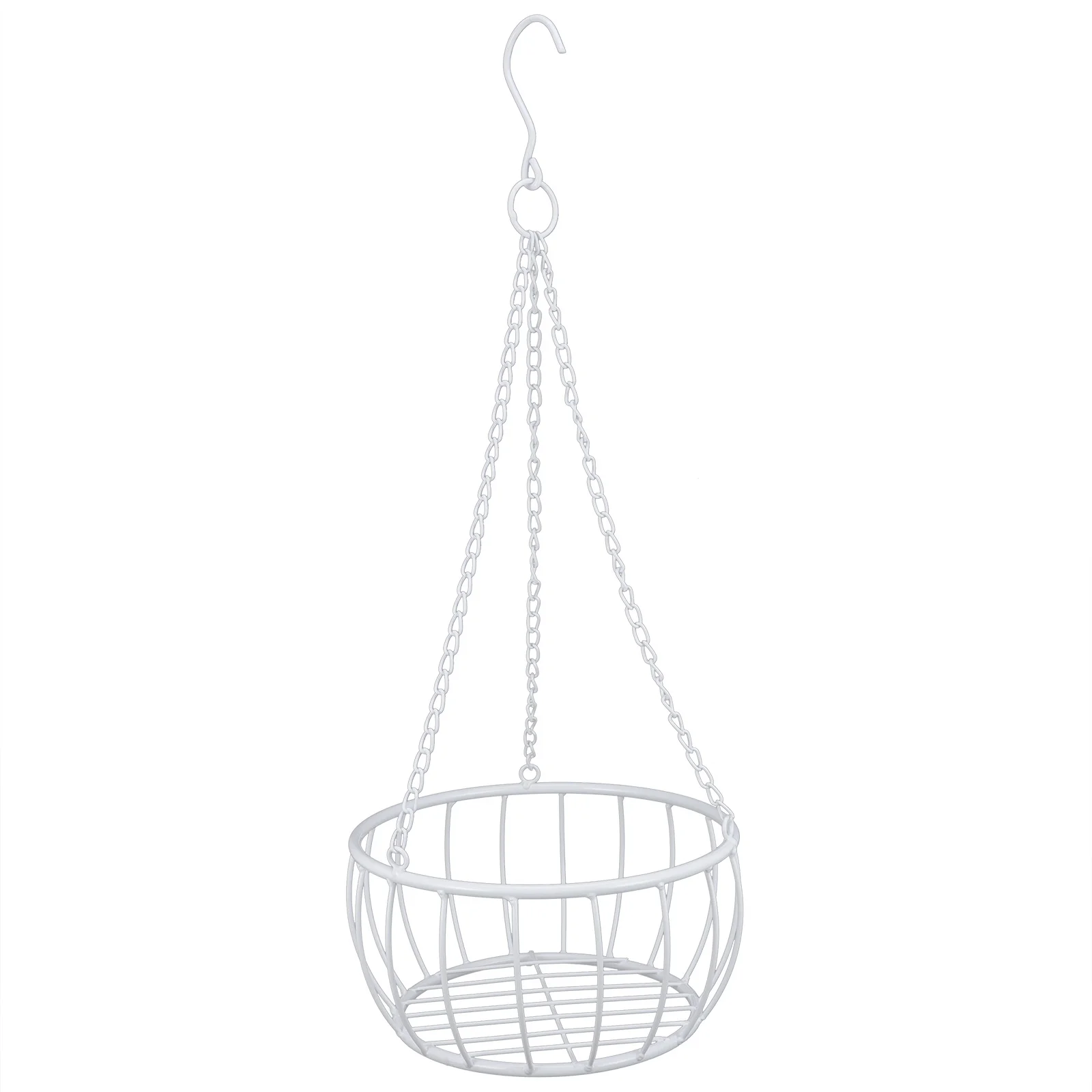 

Iron Hanging Planter Holder Fine Workmanship Thickened Material Safe Long Time Use Home Office Kitchen Decor Storage Basket