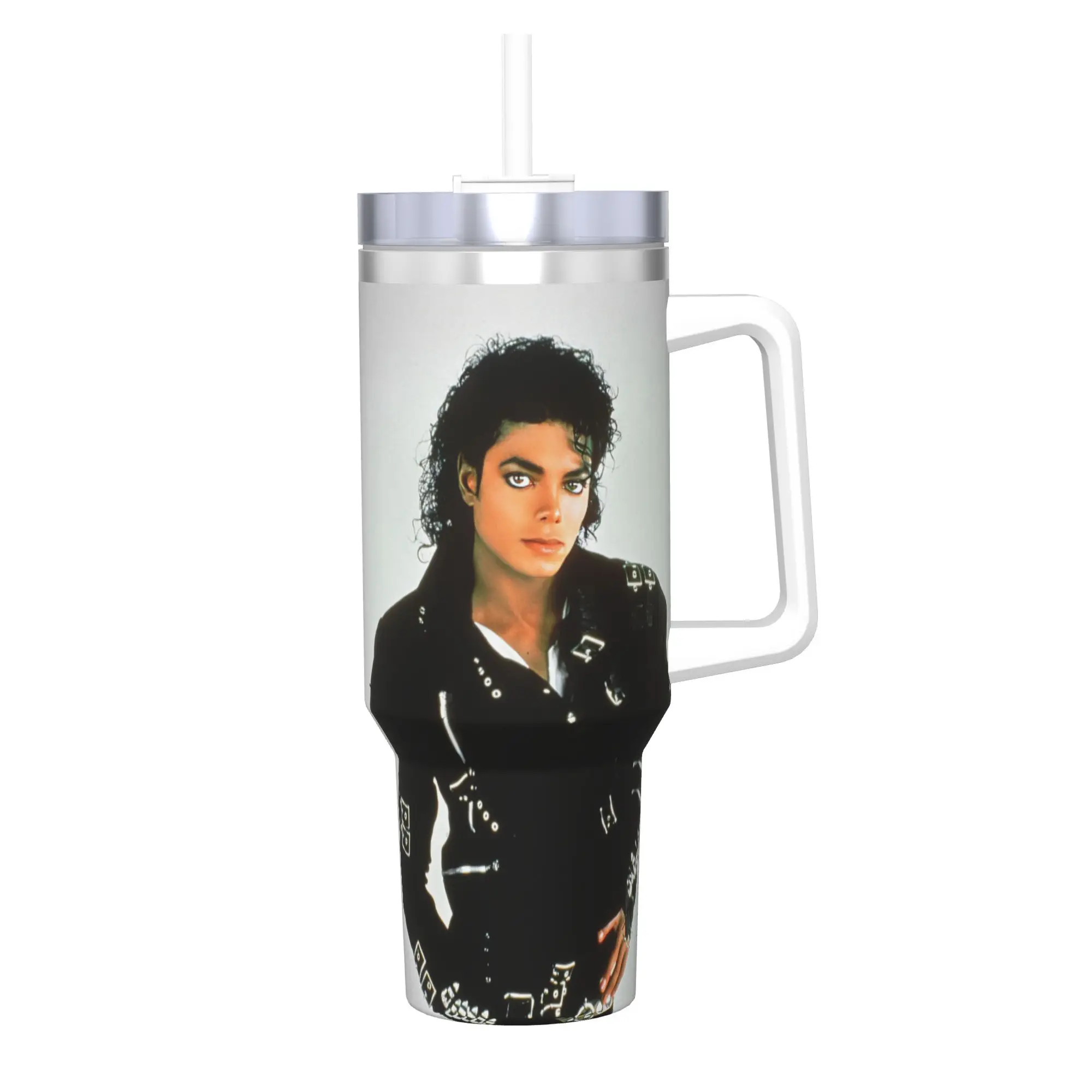 Stainless Steel Tumbler MJ Michael Jackson Coffee Mug  Insulated Cold Drink Car Mugs Travelist Water Bottle