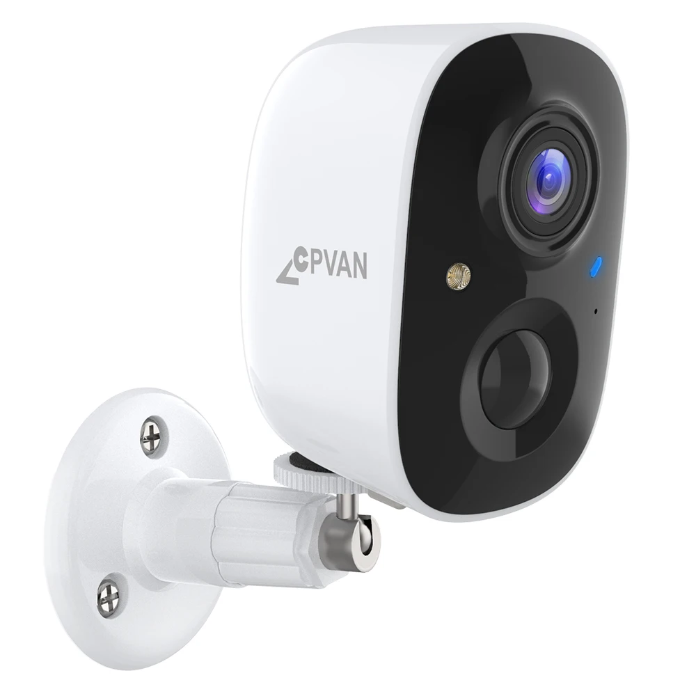 CPVAN-Caméra de surveillance extérieure CCTV, HD, 1080P, IP, WiFi 2.4G, sans fil, étanche, AI Smart Night Vision Video Monitoring