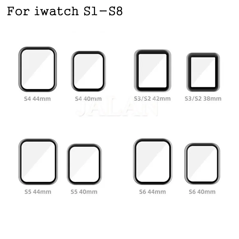 For Watch Screen Cracked Glass Replacement For iWatch Series 1 2 3 4 5 6 7 8 Copy/Original/Sapphire Glass With OCA Glue Repair