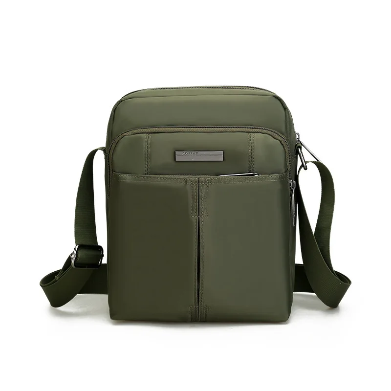 New Men's Vertical Casual Shoulder Bag Lightweight Large Capacity Nylon Oxford Sling Bag Travel Work Commuting Crossbody Bag