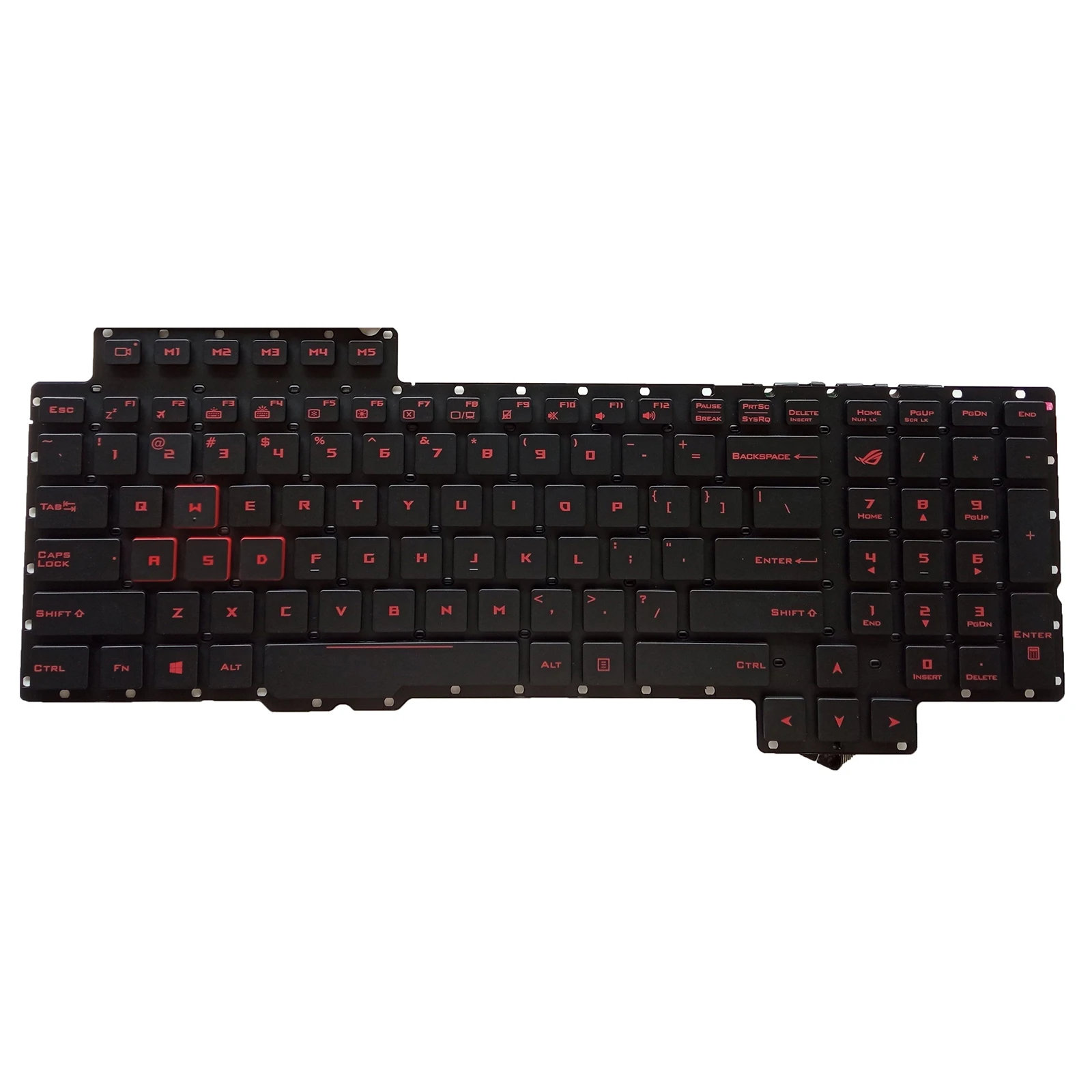 

US Laptop Keyboard for ASUS ROG G752 S6700 GFX72V S6820 G752V G752VS 90NB0D61-R30BE0 G752VS-XB78K no pointer with backlight red