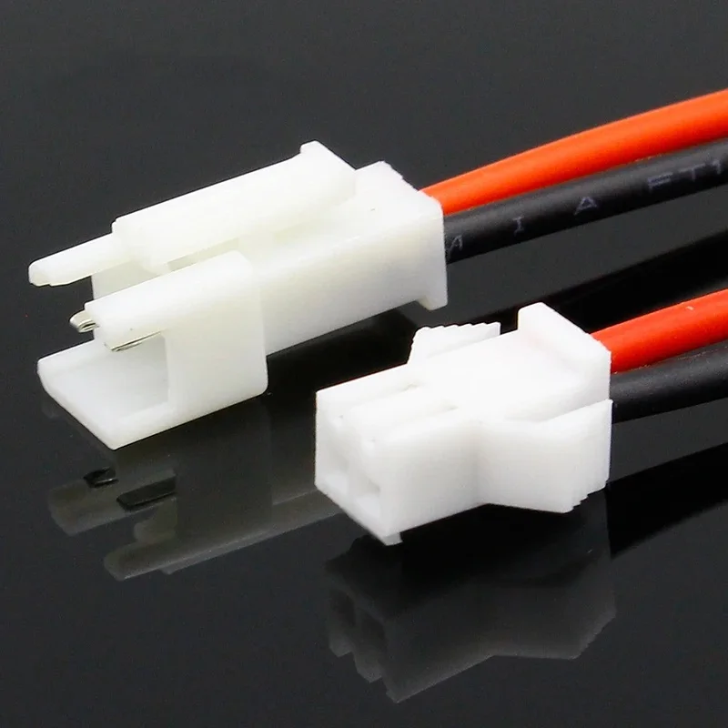 10Pairs JST 2 Pin 10CM Male Female Cable Connector 2P Plug Jack Socket Terminal Wire Cables Connectors