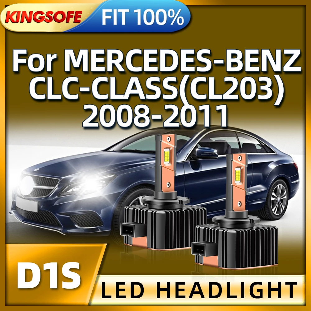 

KINGSOFE D1s Led Headlight 130W Lights Bulbs 6000k Plug and Play For MERCEDES-BENZ CLC-CLASS CL203 2008 2009 2010 2011