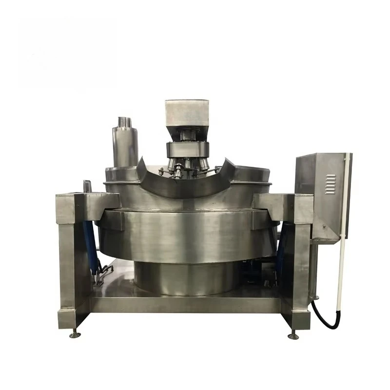 Industrial  Cooking Mixer Machine High Capacity Chili Sauce Curry Paste Sauce Making Machine