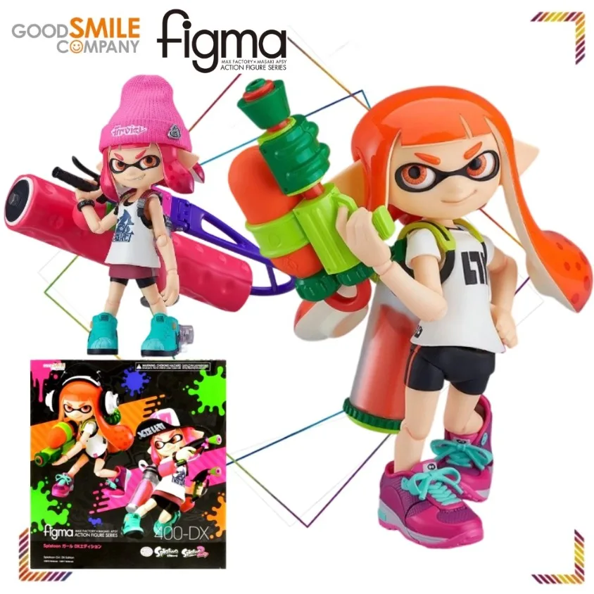 Figura de Acción Coleccionable GSC Figma 400-DX Splatoon Girl Edición DX, Juguete de Regalo