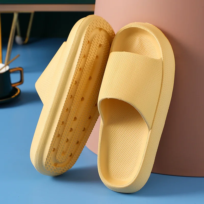 Summer Slippers Women Thick Sole Platform Slide Sandals Anti Slip Home Indoor Bathroom Outdoor Wear Flip Flops Footwear