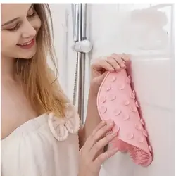 Foot Wash Brush Rub Back with Sucker Brush Bathroom Tool Foot Massage Pad Shower Massage Mat Exfoliating Bath Pad Bath Sponge