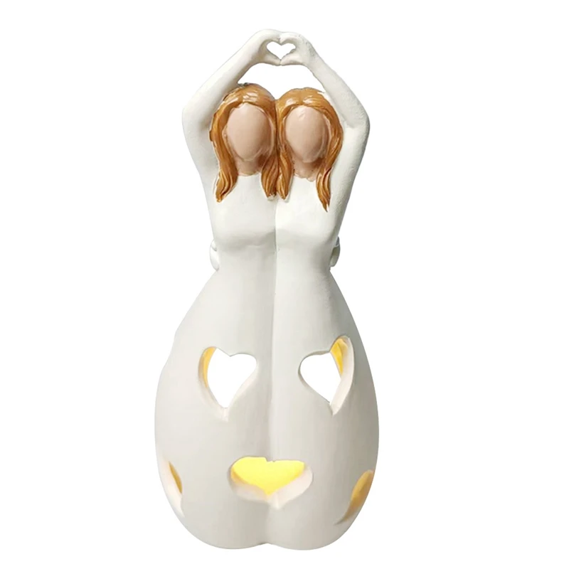 

Gifts For Friend Women- Candle Holder Warm LED Candle For Her, Mom, Best Friend, Female Friendship
