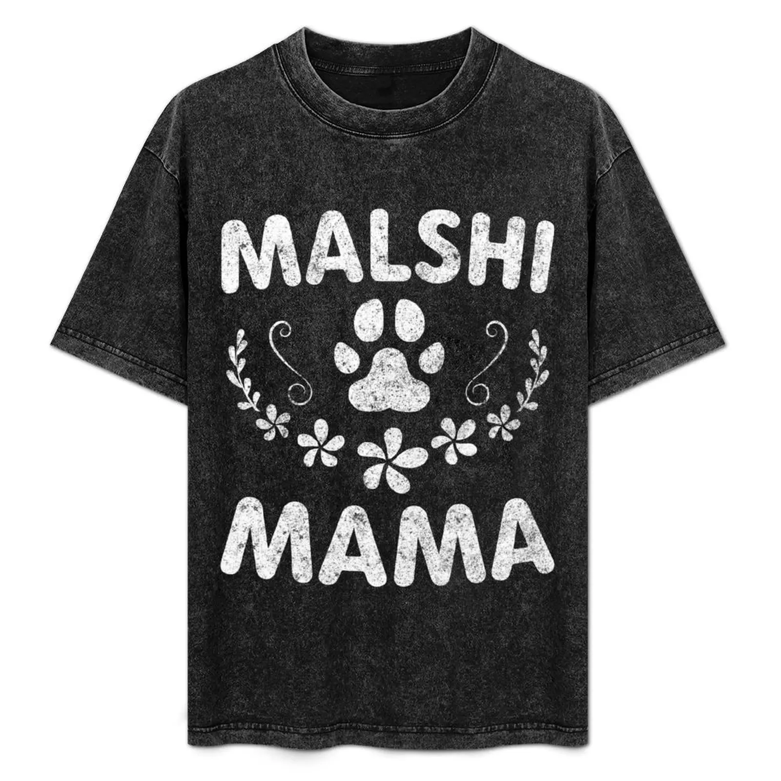 Camiseta Malshi Mama, Camiseta para Amantes de Mal-Shi, Camiseta para Dueños de Malt-Tzu, Camiseta Cómoda para el Trabajo para Hombre
