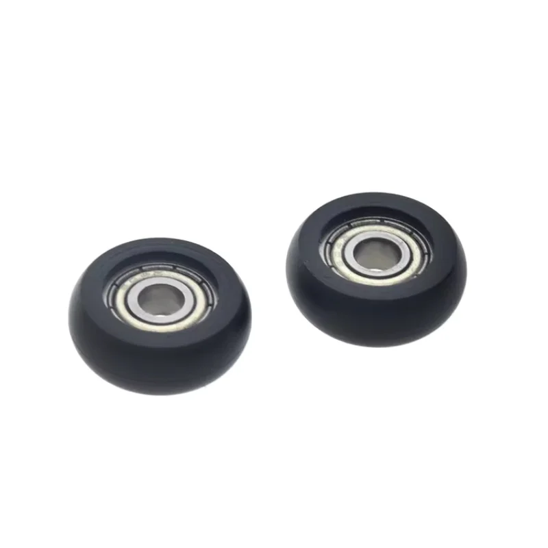 10Pcs with screws Plastic coated spherical bearings pulleys 3D printers doors windows drawers display cabinets rollers 4x16x6mm - view 5