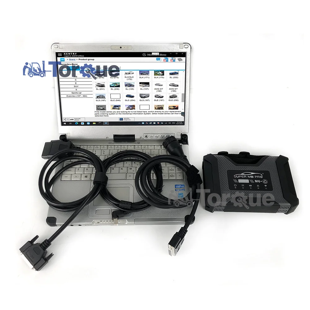 DoIP vehicle diagnostics M6 Super MB Pro M6 Star diagnostics support full function vehicle, MB Plus star CF C2 laptop