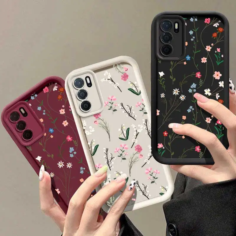 A54S Whispers Among Flowers Sky Eye Ladder Phone Case For OPPO A54 A52 A38 A36 A35 A33 A32 A31 A18 A17 A16 A15 A12 A9 A8 A5S A1