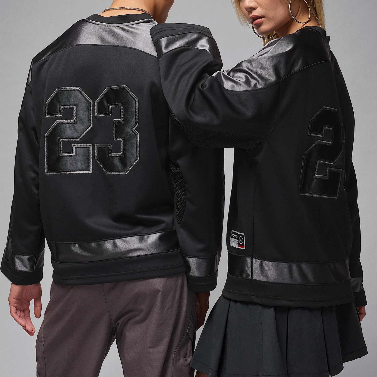 Nike Genuine Jordan Men's Patchwork College-Style Oversized Basketball Jersey HV0110-010