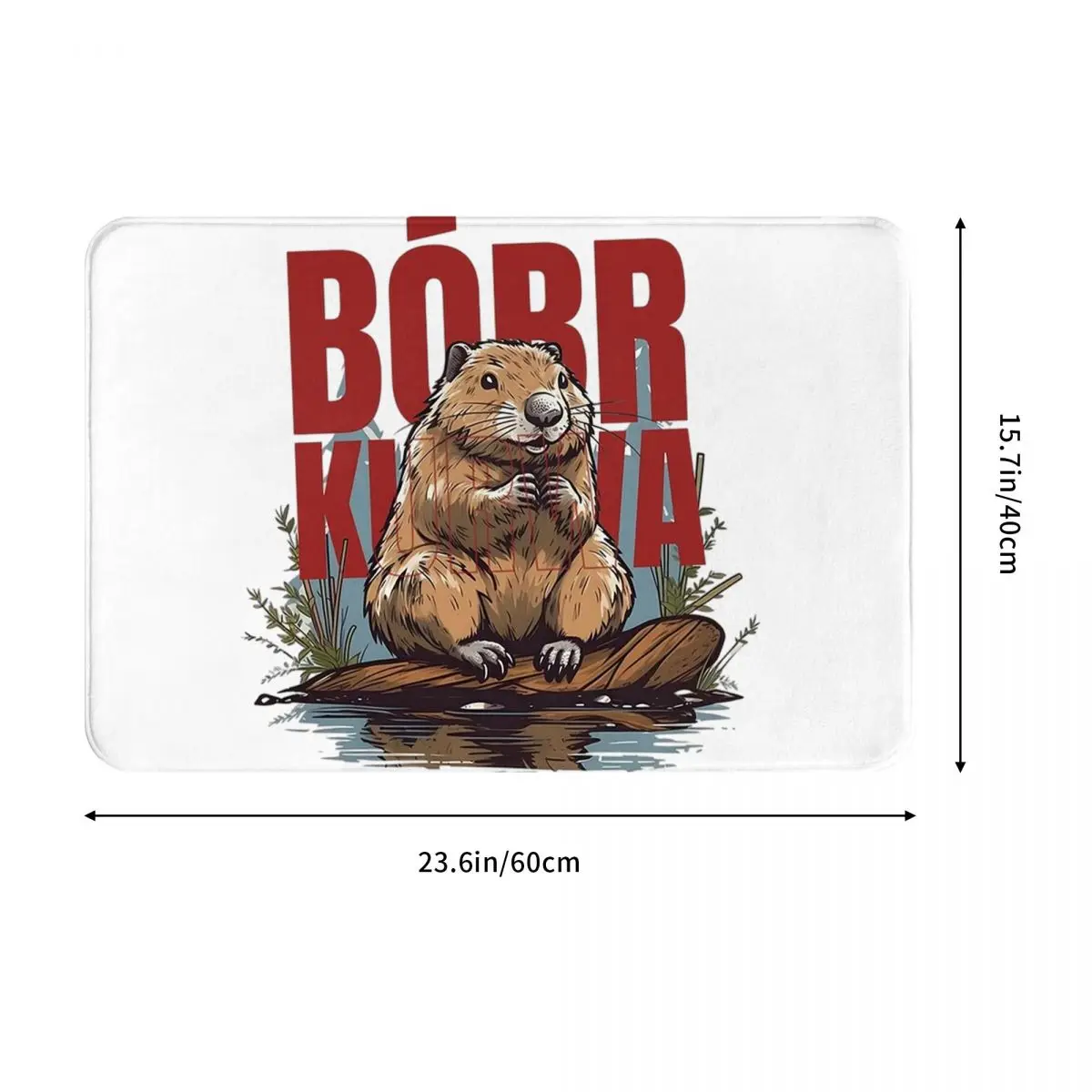 Bbr Ku&a - Bober, Bbr, Beaver Non-slip Doormat Floor Mat Sand Scraping Carpet Rug for Kitchen Entrance Home Balcony Footpad Mats