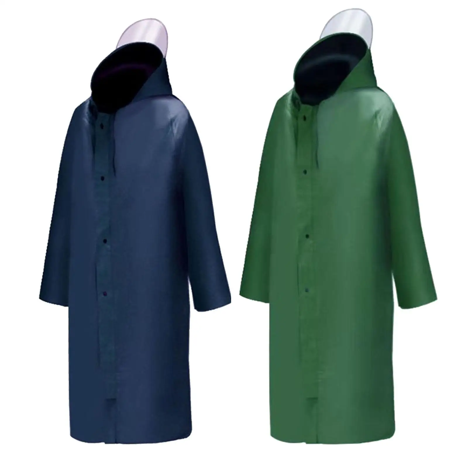 Raincoat Reflective Windbreaker Oxford Cloth Classic Waterproof Poncho Rainwear Rain Coats for Men Women Adults Hiking Camping