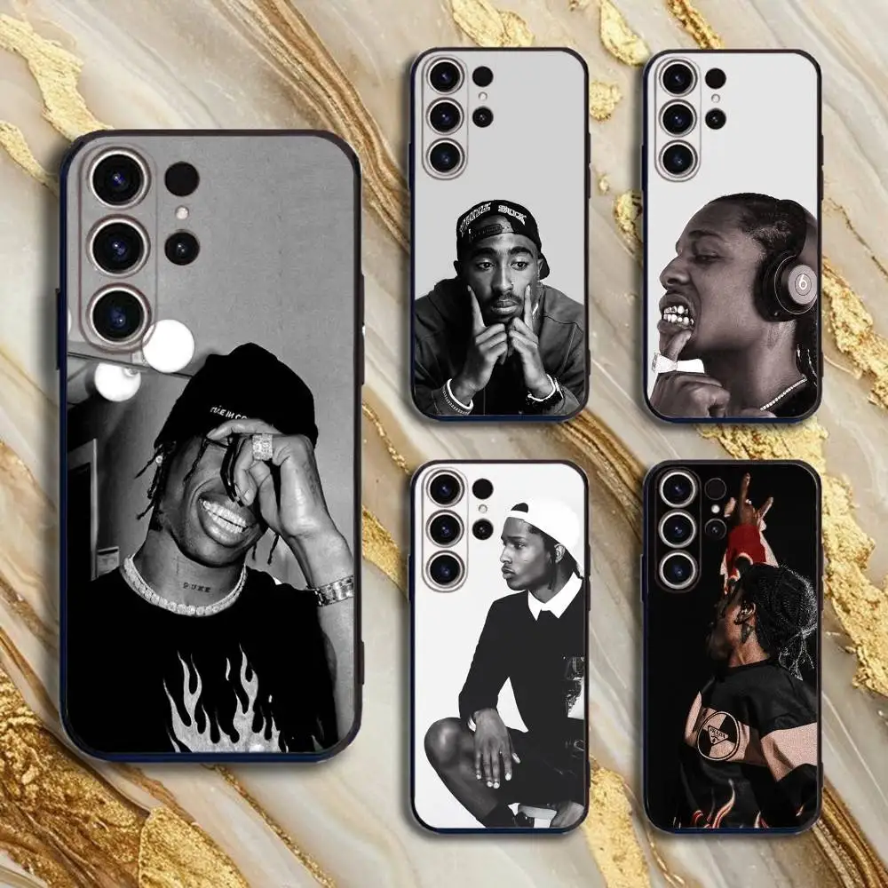 

American-Rapper-A-ASAP Phone Case For SamsungS25,24,21,22,23,30,Ultra,20,Plus,Fe,Lite,Note,10,9,5G Black Cover
