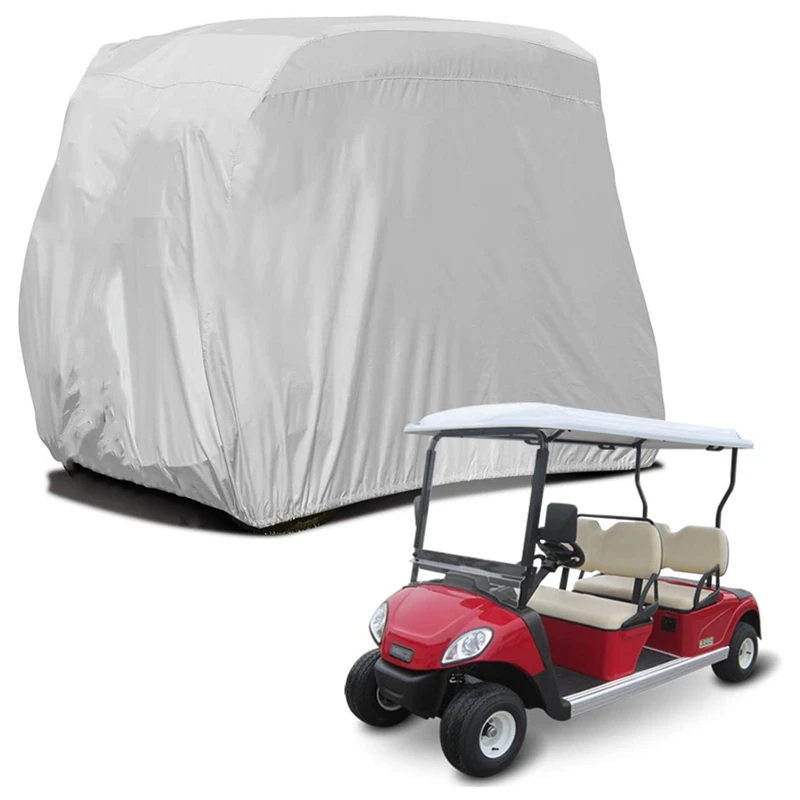 

4 Passenger Golf Cart Cover 210D Oxford Waterproof Dustproof Roof Enclosure Rain Cover For EZ GO, Club Car, Yamaha