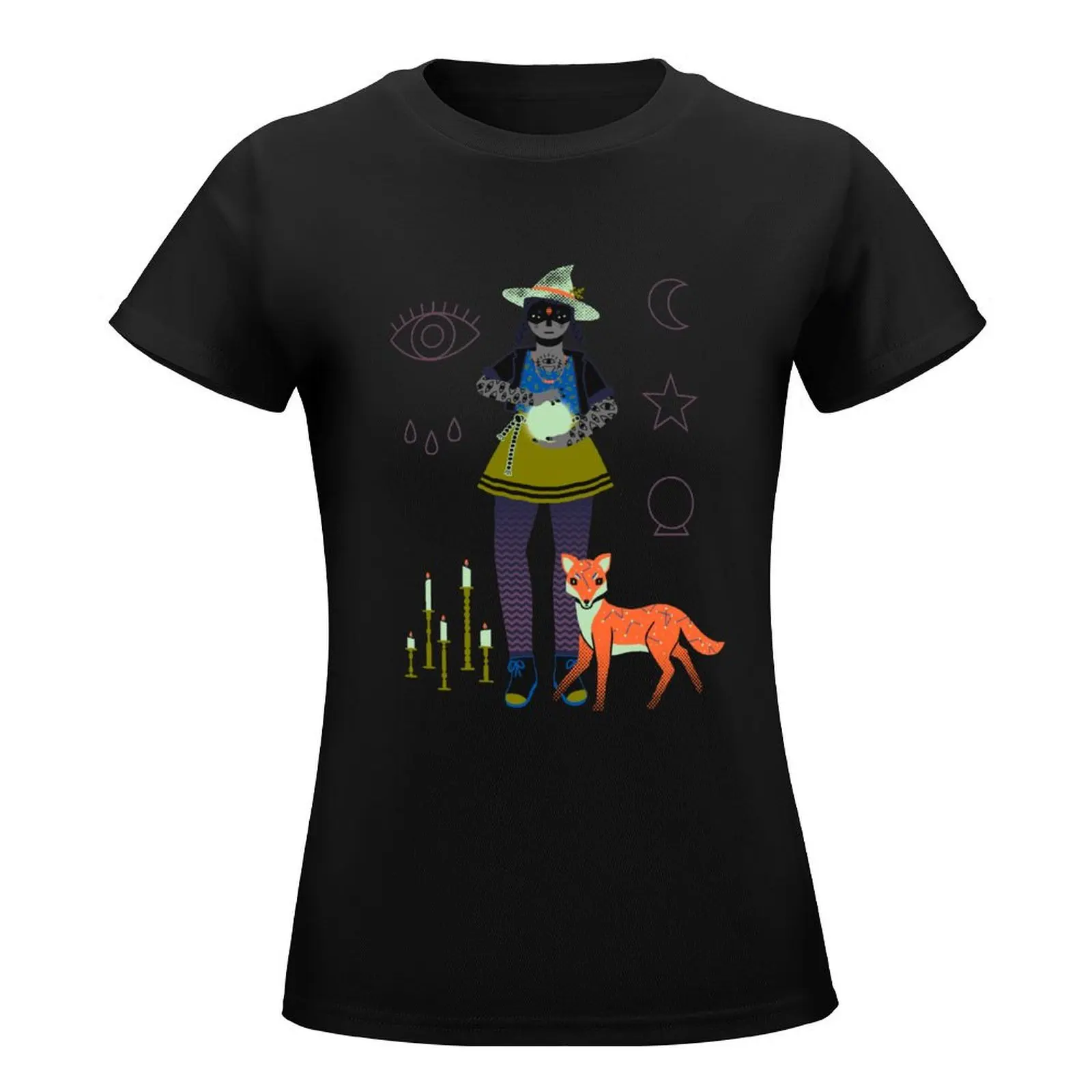 Witch Series: Crystal Ball T-Shirt cute tops Female clothing t shirts for Women graphic