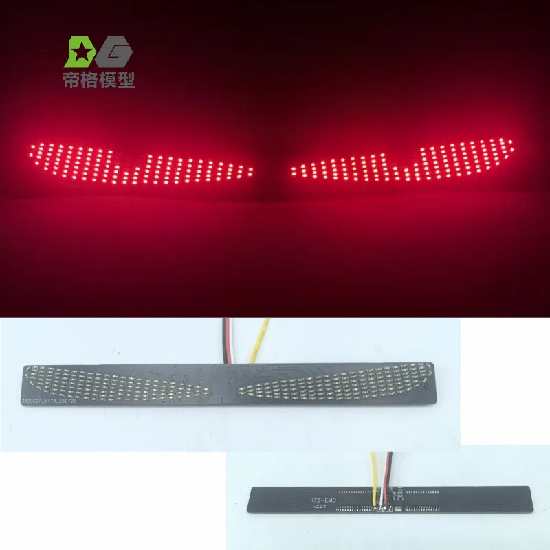LED Model Car Front Windshield Demon Eye Light for 1/14 Tamiya RC Truck Trailer Tipper Scania 770S 56379 ACTROS 3363 VOLVO Parts