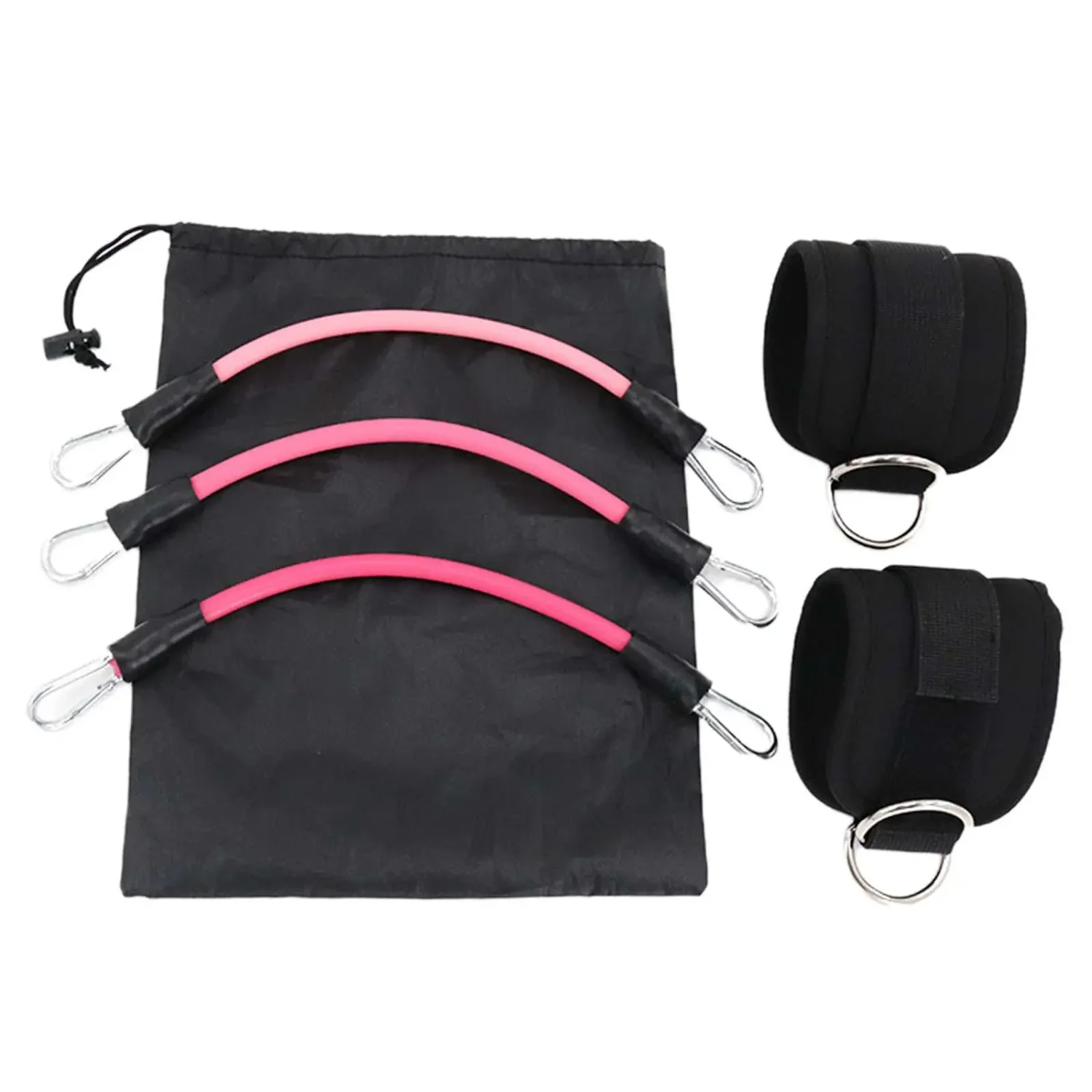 

Ankle Resistance Bands with Exercise Adjustable with Ankle Cuffs