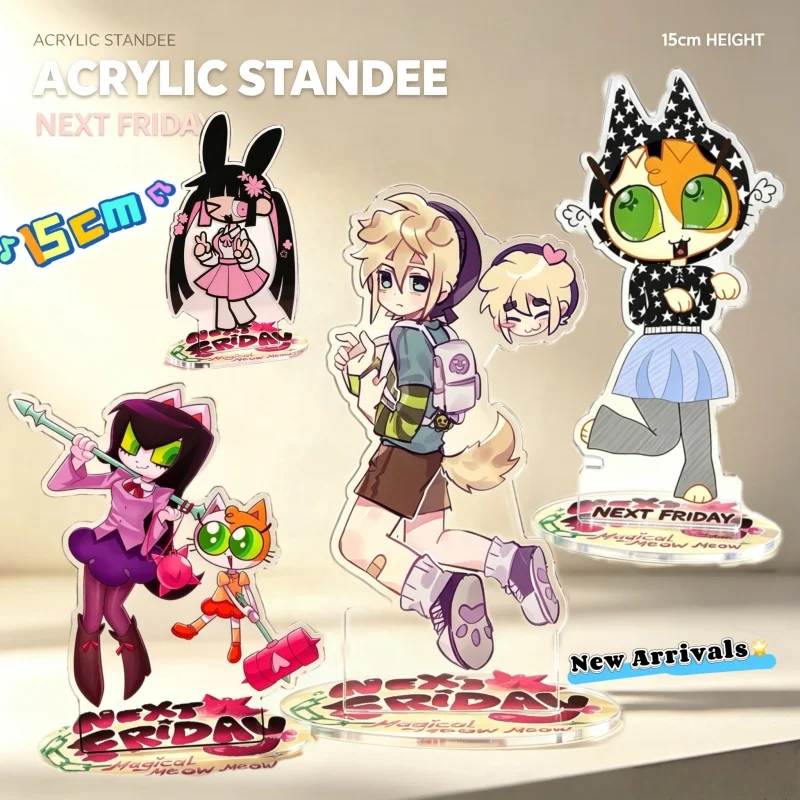 Standing Sign for Next Friday Magical Meow Meow Salem Acrylic Desktop Stand Decorating Self Made Collection Toys Fans Gifts 15cm