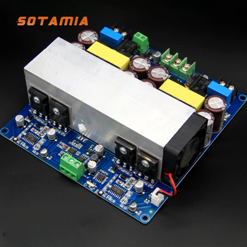 

SOTAMIA 2000W Professional Stage Class D Mono Power Amplifier Audio IRS2092S Hifi Digital Bridge Stereo Amplifier Amplificador