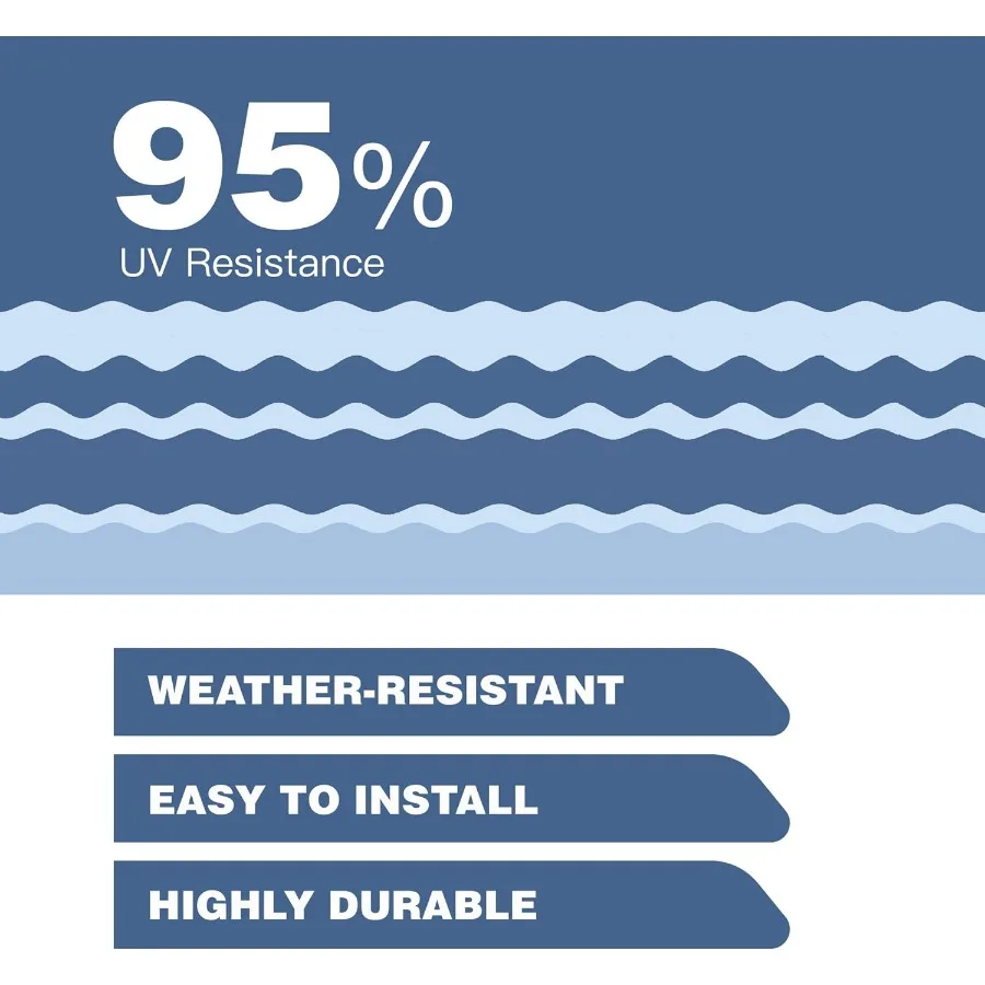 Durable Vinyl Roller Tube for RV Van SUV Patio Awning Replacement in Blue Strip Ideal for Camping Outdoor Shelter Vehicle Prote