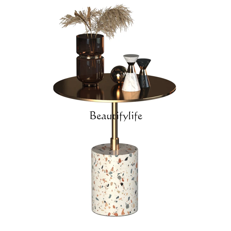 Nordic terrazzo side few living room leisure balcony side table