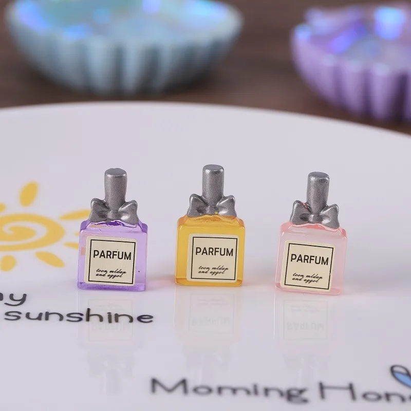10 Uds. Mini botella de perfume de simulación, paisajismo en miniatura, modelo de casa de muñecas, decoraciones