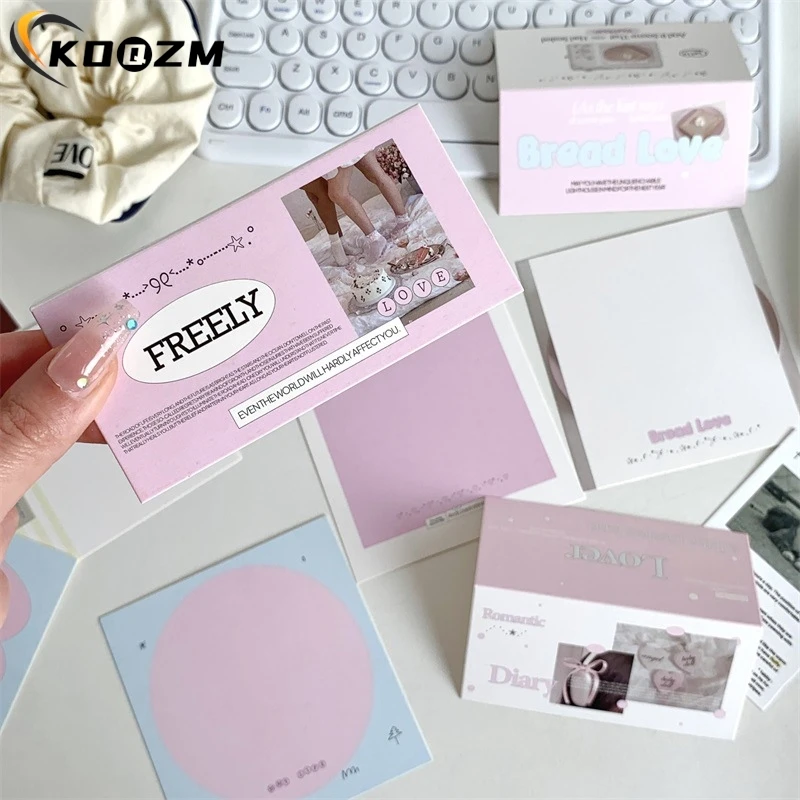 Kpop Photo Card Holder Set, Cartão de Cabeça, Back Fix Decor Paper Board, DIY Packing Material, Gift Packaging Jóias, 3 ", 10Set