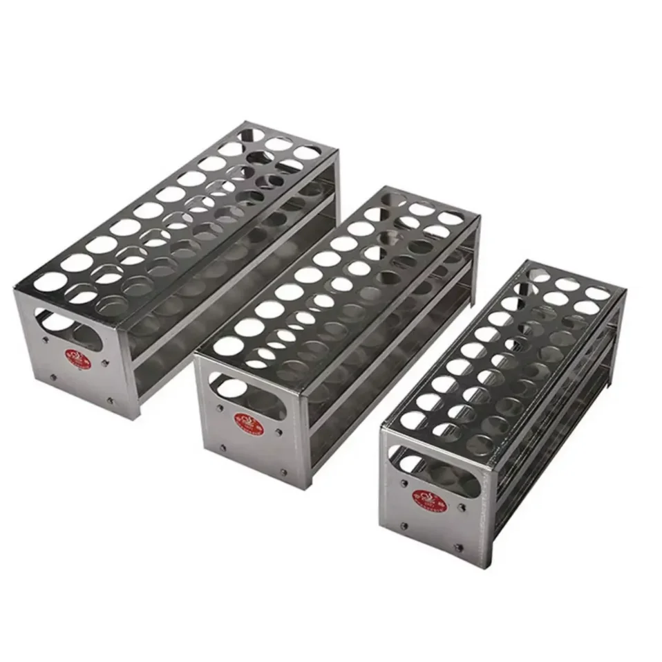 15.5/18.5/21.5mm Hole Diameter 30/40 Holes Aluminum Test Tube Stand Rack Holder Labware